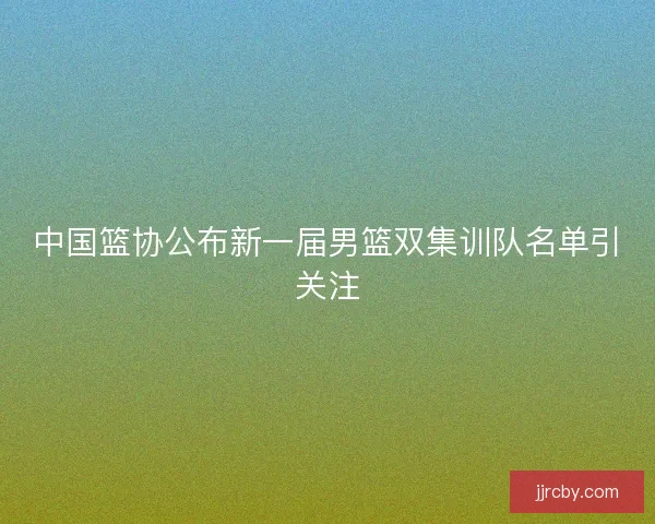 中国篮协公布新一届男篮双集训队名单引关注 中国篮协公布新一届男篮双集训队名单引关注